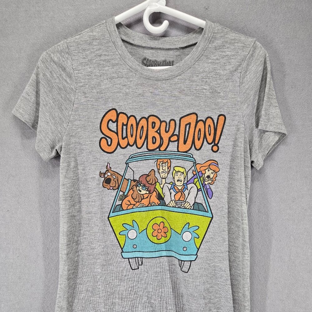 Scooby-Doo Women's/Junior's T-Shirt, Heather Gray, High/Low cut, Medium